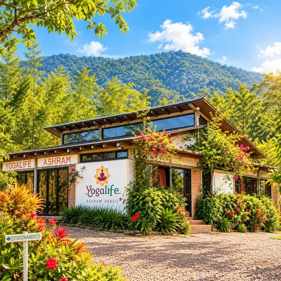 Casa principal do YogaLife Ashram Brasil
